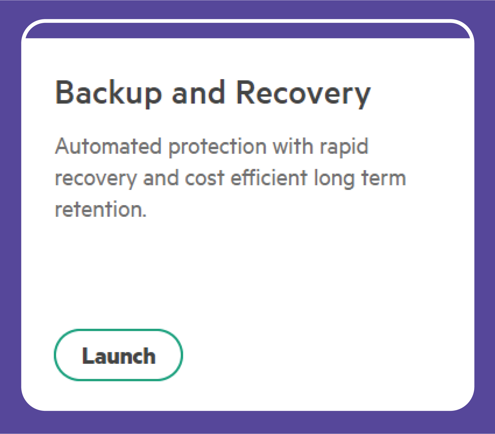 HPE GreenLake for Backup and Recovery